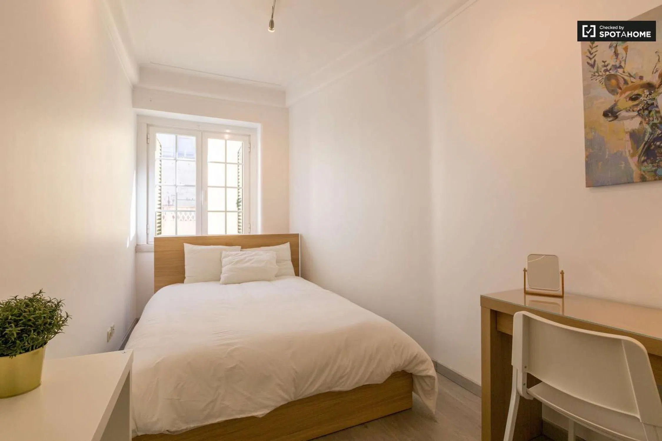 Modern 1 Bedroom Furnished Room for Rent in Arroios – Prime Location with Easy Transport
